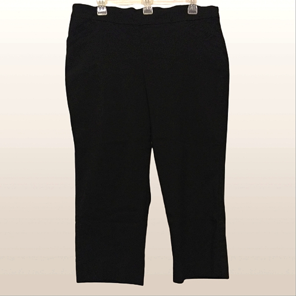 Women's Black Capri Pants by Kim Rogers Size 16W